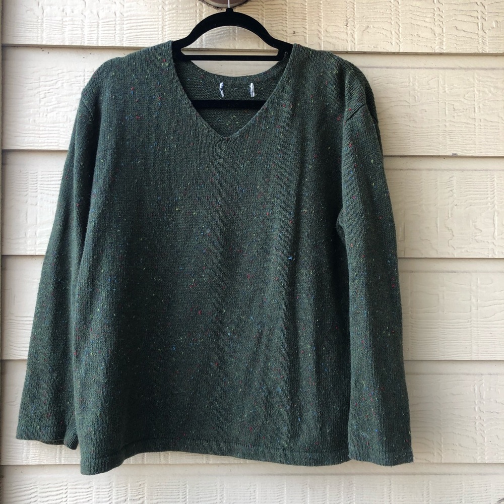 Oversized, Vintage, Dark Green, Sweater